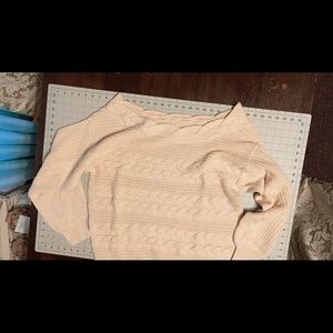 BRAND NEW XL Venus pale pink off-shoulder knit sweater, get it before it’s gone!